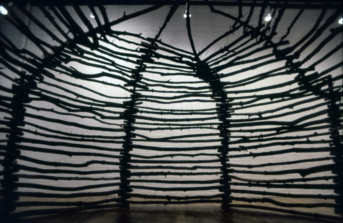 An Octagonal Domed Building - installation by Harriet Feigenbaum