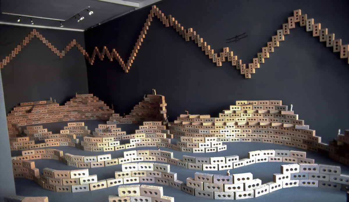 Land Waves - installation by Harriet Feigenbaum