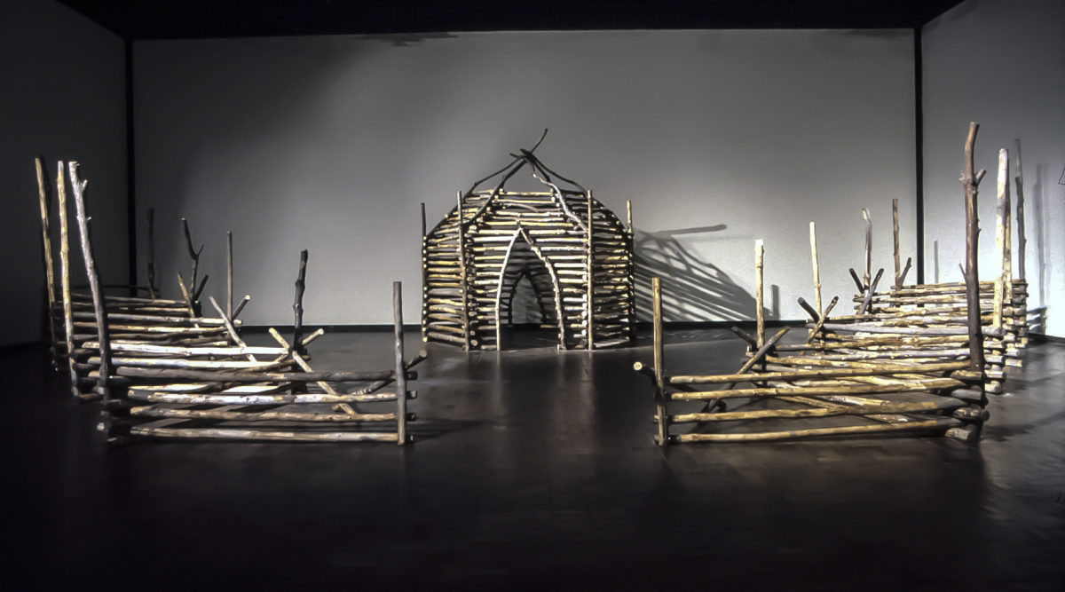 Star Hexagon - installation by Harriet Feigenbaum