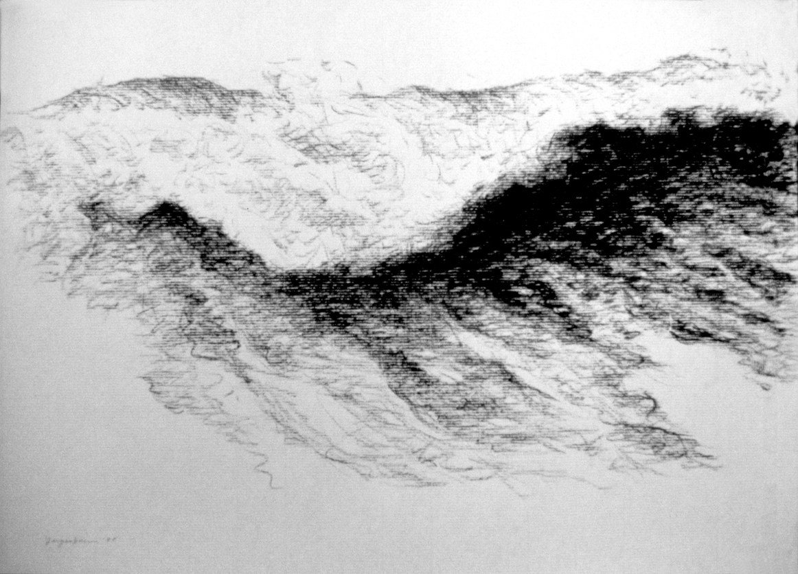 The Sea - drawing by Harriet Feigenbaum
